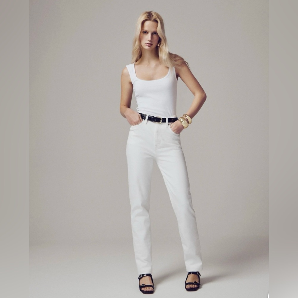 J.Crew Classic straight jean in white